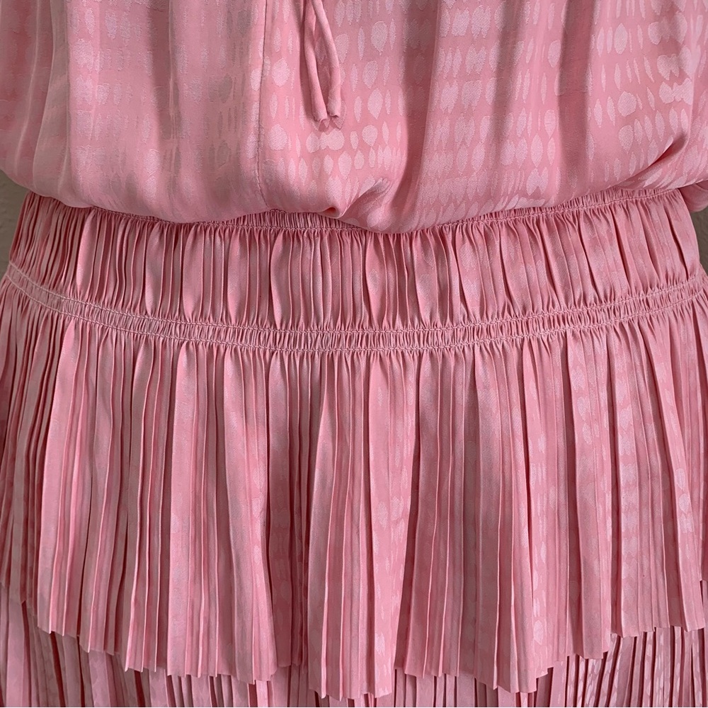 Current Air Solid Split Ruffle Neck Sleeveless Pl… - image 3